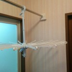 【DIY】脱衣場に取り外し可能の物干し竿を作ってみました。