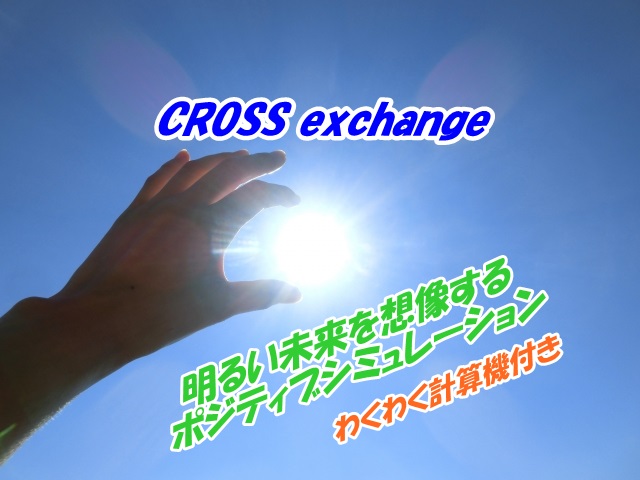 CROSS exchangeの明るい未来を想像するポジティブシミュレーション！！わくわく計算機付き