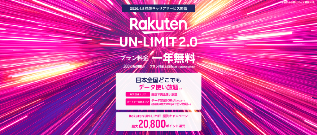 【楽天モバイル】データ使い放題で1年無料!?でも「こりゃないわぁ」と思った理由とその後・・・