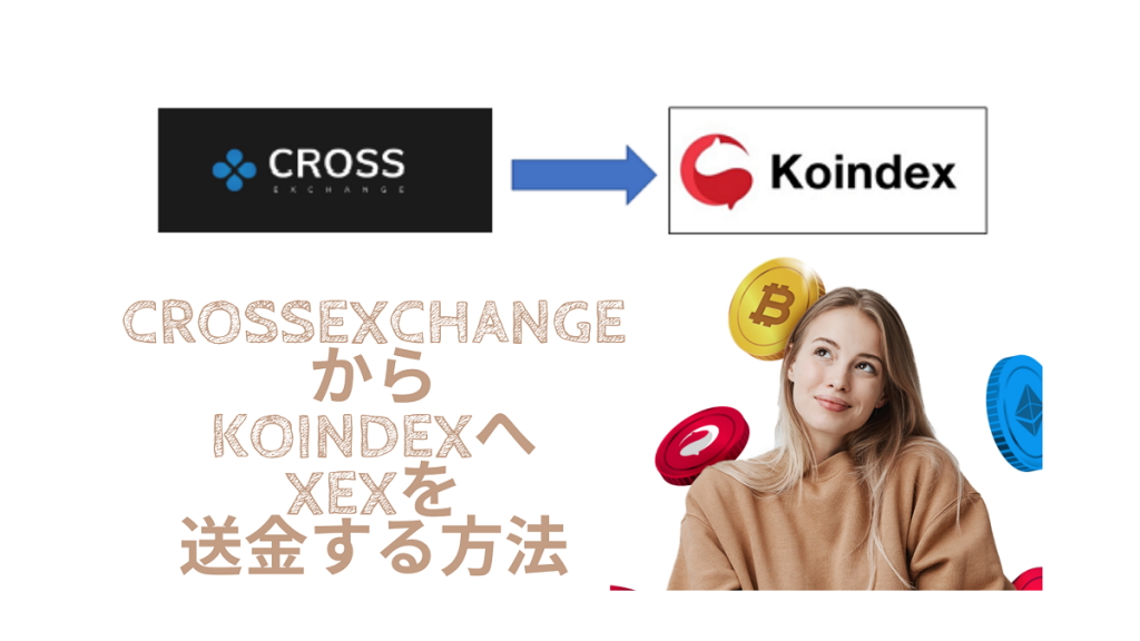 Koindexのプレマイニング用にCROSS exchangeからXEXを送金する方法
