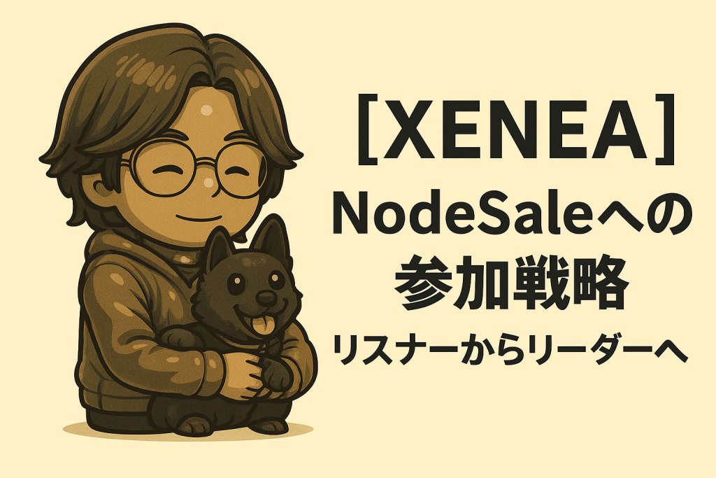 XENEA NodeSaleへの参加戦略:リスナーからリーダーへ